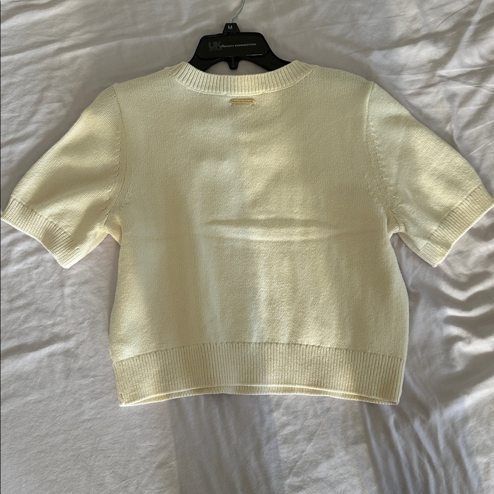 MICHAEL Michael Kors Cream Cable Knit Sweater - Picture 6 of 7